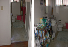 Nina's bathroom before renovation